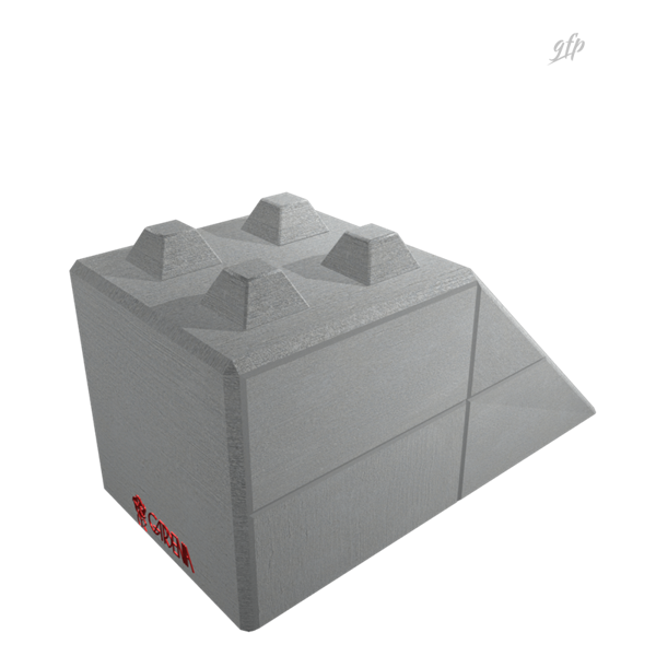 Logo Block Art e rendering 3D delle casseforme