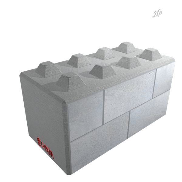 Logo Block Art e rendering 3D delle casseforme