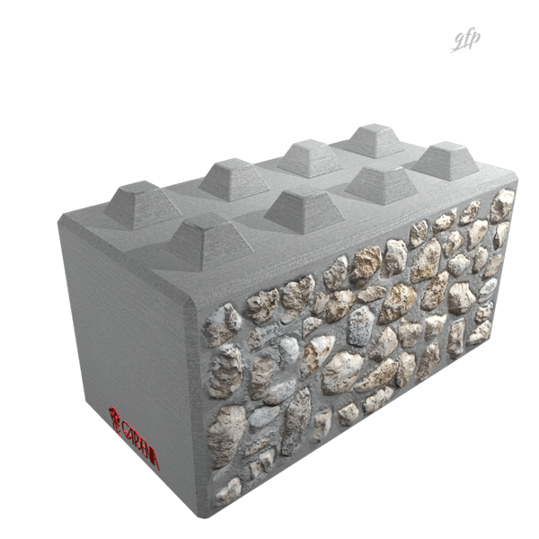 Logo Block Art e rendering 3D delle casseforme