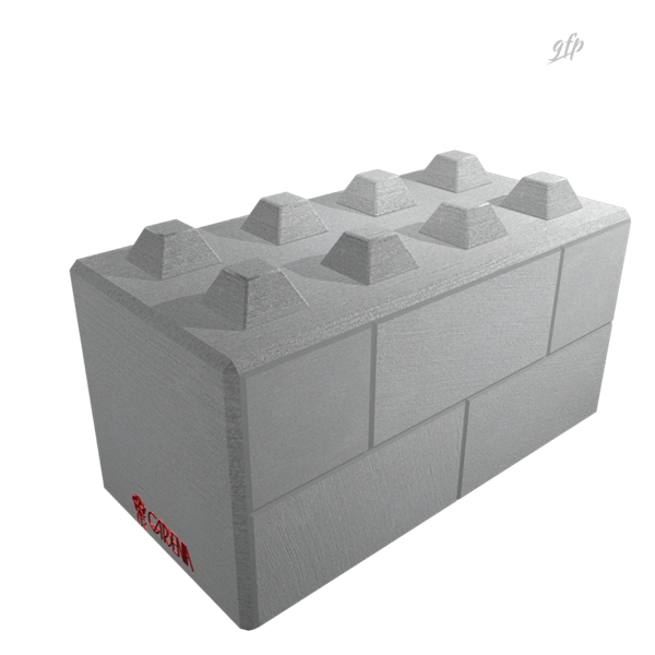 Logo Block Art e rendering 3D delle casseforme