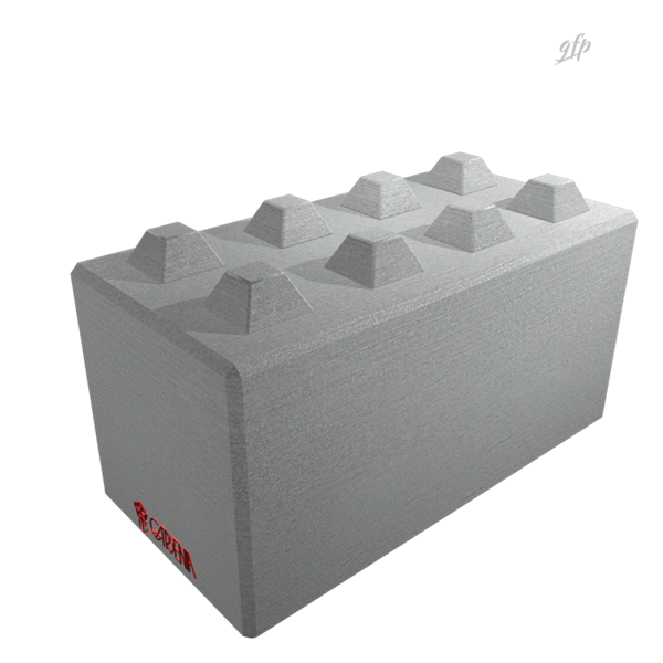 Logo Block Art e rendering 3D delle casseforme