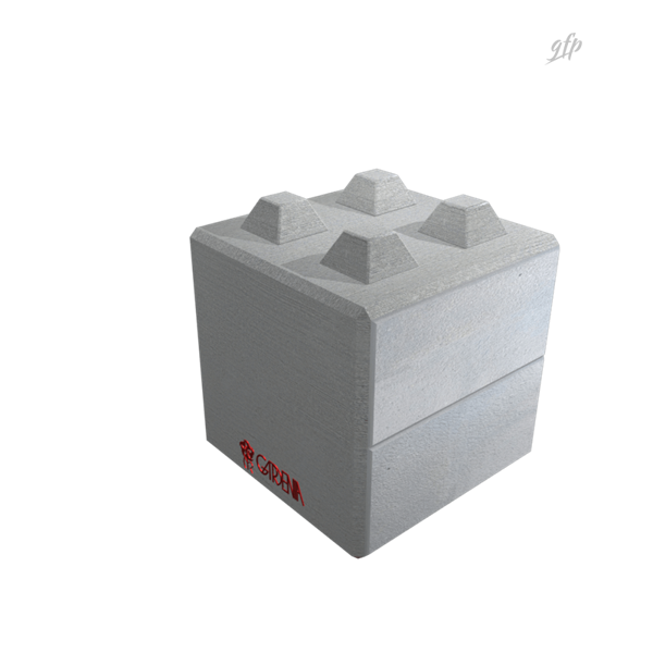 Logo Block Art e rendering 3D delle casseforme