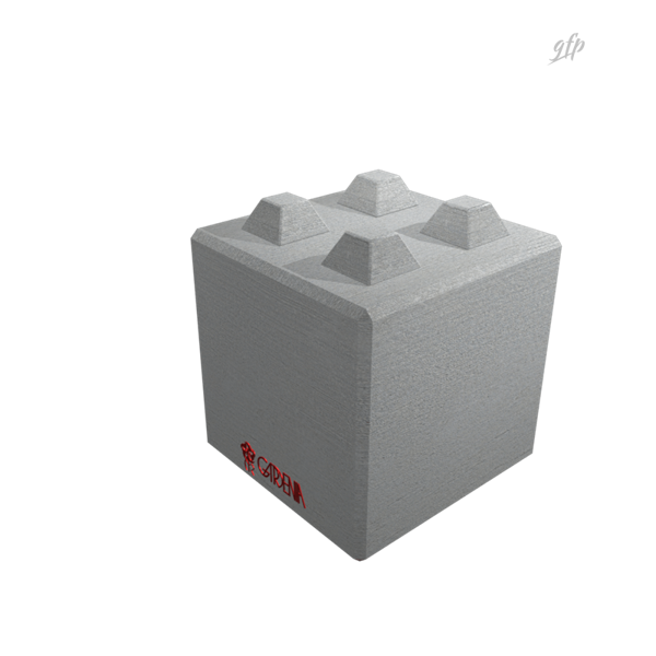 Logo Block Art e rendering 3D delle casseforme