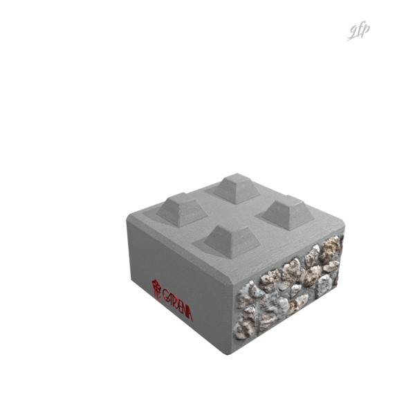 Logo Block Art e rendering 3D delle casseforme