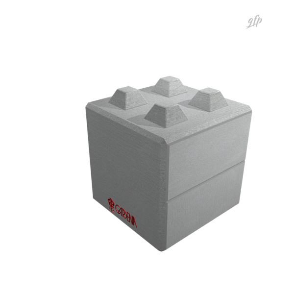 Logo Block Art e rendering 3D delle casseforme