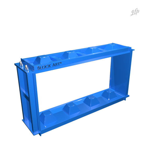 Logo Block Art e rendering 3D delle casseforme