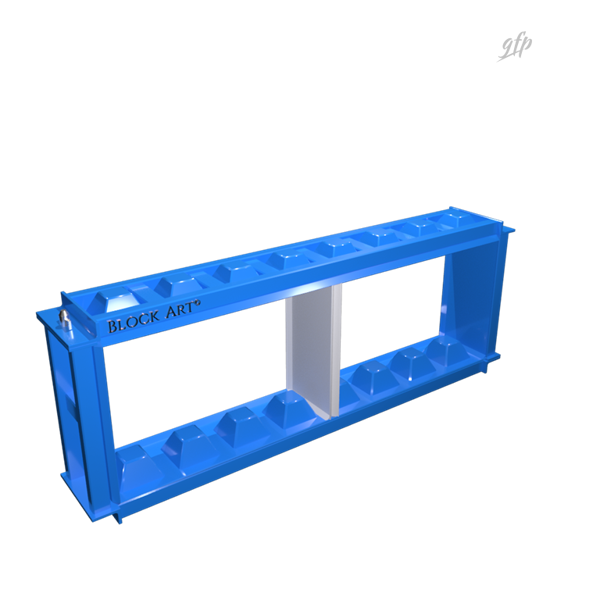 Logo Block Art e rendering 3D delle casseforme