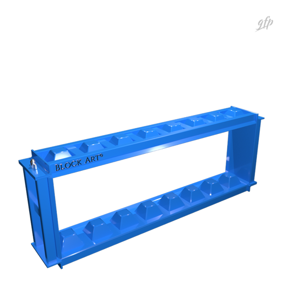 Logo Block Art e rendering 3D delle casseforme