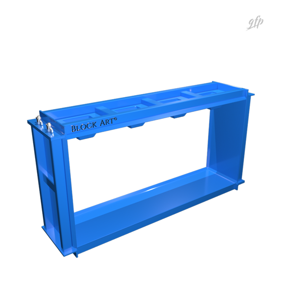 Logo Block Art e rendering 3D delle casseforme