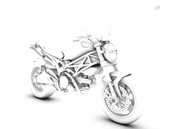 Rendering Ducati Monster