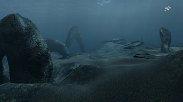 Rendering di un fondale oceanico