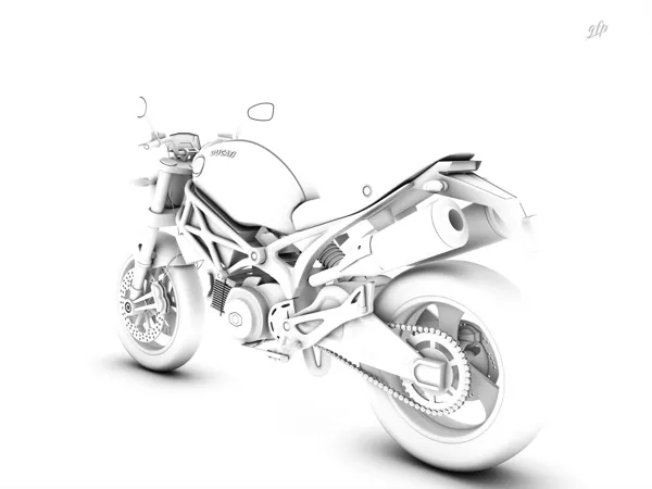 Rendering Ducati Monster