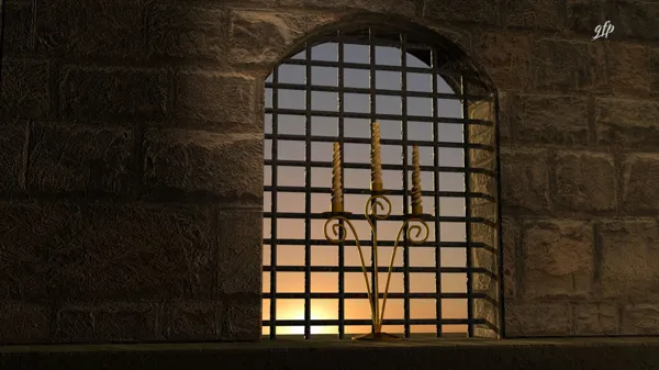 Rendering di un candelabro