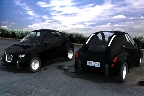 Rendering di un prototipo di auto